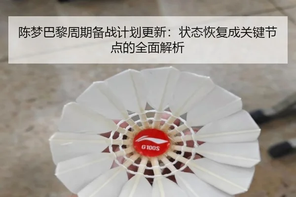 陈梦巴黎周期备战计划更新：状态恢复成关键节点的全面解析